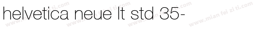 helvetica neue lt std 35字体转换